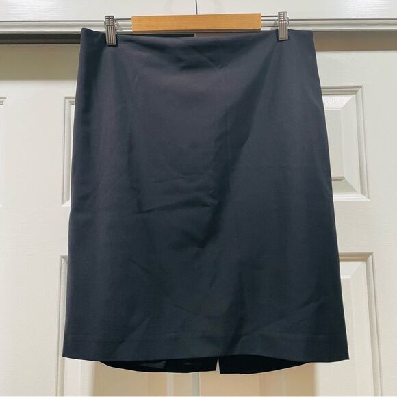 Talbots Black Wool Blend Skirt Size 14 Petite - Picture 1 of 10
